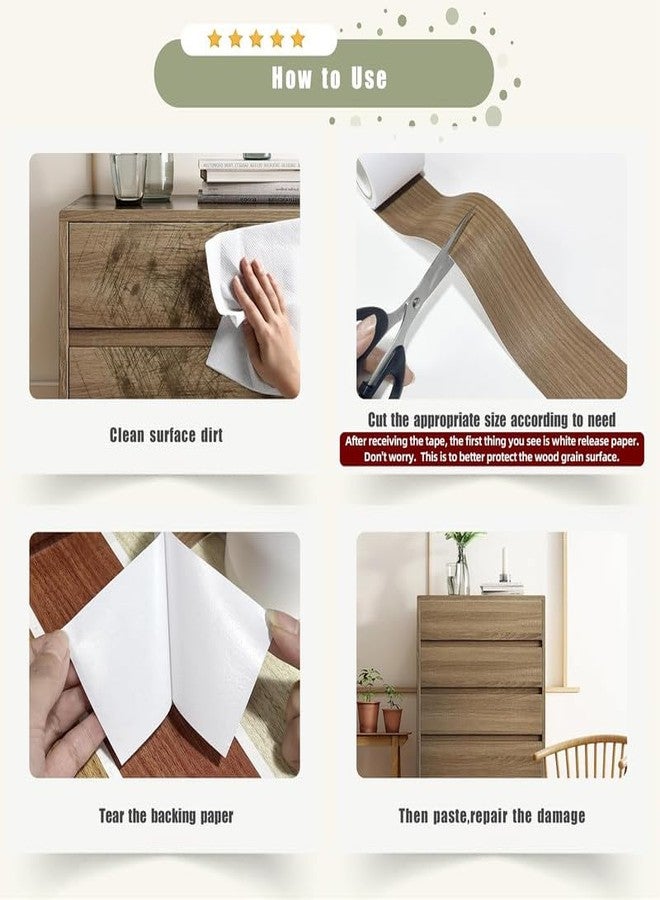 ONE2ONE ENTERPRISES ورق جدران خشبي بلون الكرز الأحمر من ONE2ONE ENTERPRISES، ورق لاصق خشبي سهل التقشير واللصق، مناسب لأسطح العمل، وحواف الجدران، وملصقات زوايا الجدران، وديكورات الجدران، مقاوم للماء، ذاتي اللصق، 6 × 240 بوصة - Image 5